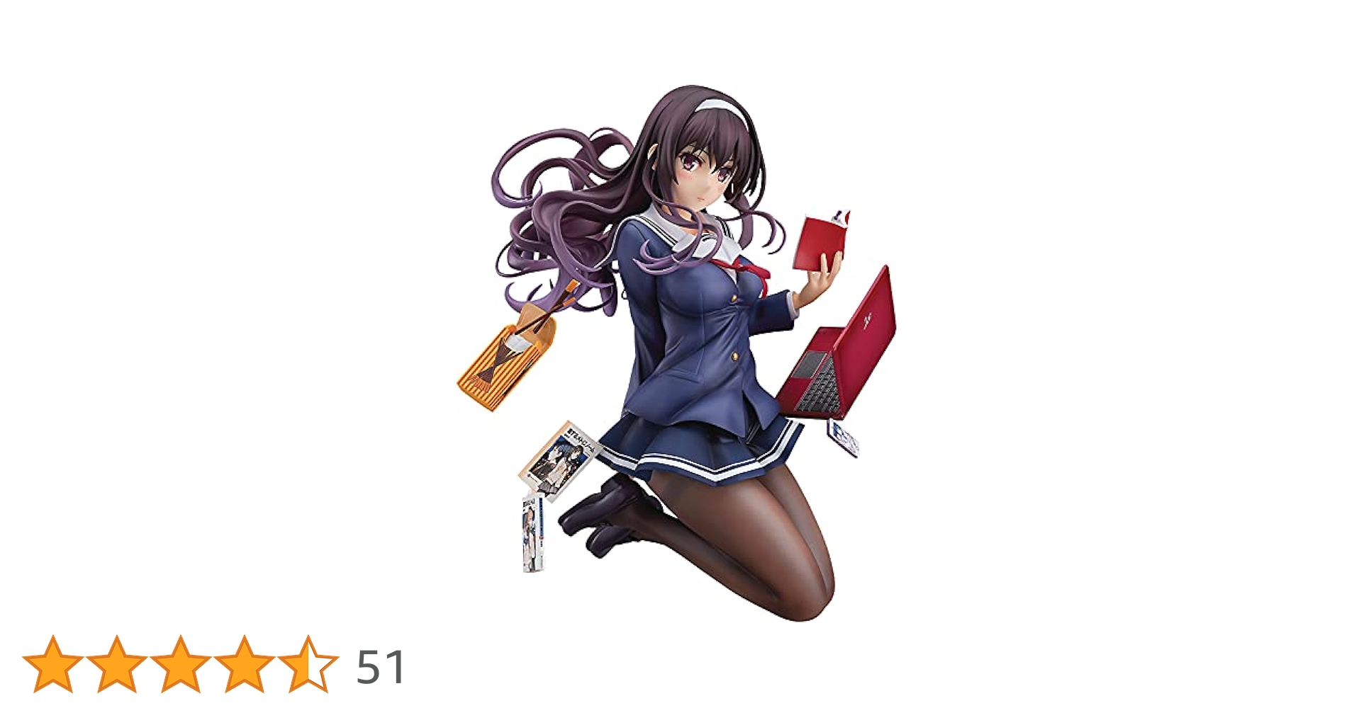 Max Factory - 霞ヶ丘詩羽　冴えカノ Amazon | Max Factory 冴えない彼女の育てかた♭ 霞ヶ丘詩羽 1/7